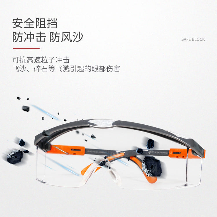 霍尼韦尔（Honeywell） 120501 S200G 蓝色镜框灰色镜片防护眼罩 (加强防刮擦)